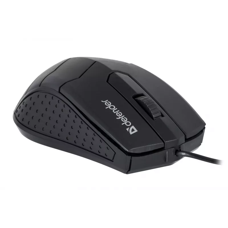 Defender HIT MB-530 rato ótico com fios, 1000 DPI, preto