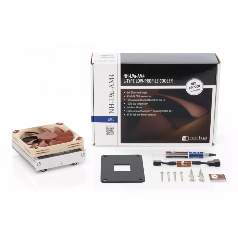 Refrigerador de processador Noctua NH-L9a-AM4 9,2 cm bege, níquel