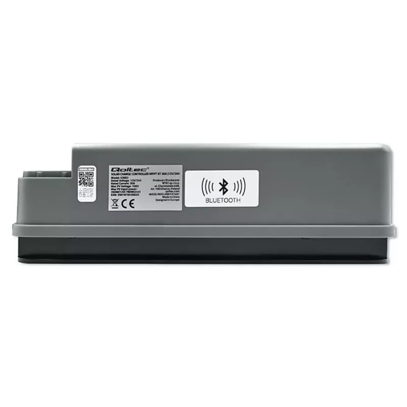 Controlador de carga solar MPPT QOLTEC 53662 com sensor de temperatura
