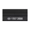 Fonte de alimentação Cooler Master X Mighty Platinum 2000W 230V, ATX 24 pinos, 80 PLUS Platinum, preta, ventoinha de 12 cm