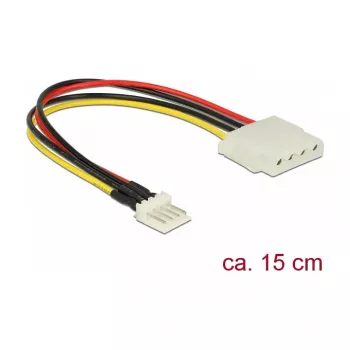 Cabo de alimentação interno DeLOCK 85456 0,15 m Floppy para Molex