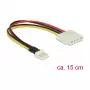 Cabo de alimentação interno DeLOCK 85456 0,15 m Floppy para Molex