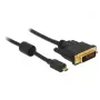Adaptador de cabo de vídeo DeLOCK 83585 Micro-HDMI para DVI-D 1 m