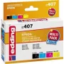 edding tinte EDD-407 preto, ciano, magenta, amarelo compatível com EPSON T0715, pack de 4