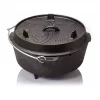 Petromax Panela de fogo ft6 com pés, 5,7 L, ferro fundido, preto