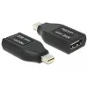 DeLOCK – Adaptador de vídeo/áudio – HDMI – HDMI, 19 pinos (W) – Mini DisplayPort (M) – (DisplayPort 1.1) – preto (65552)
