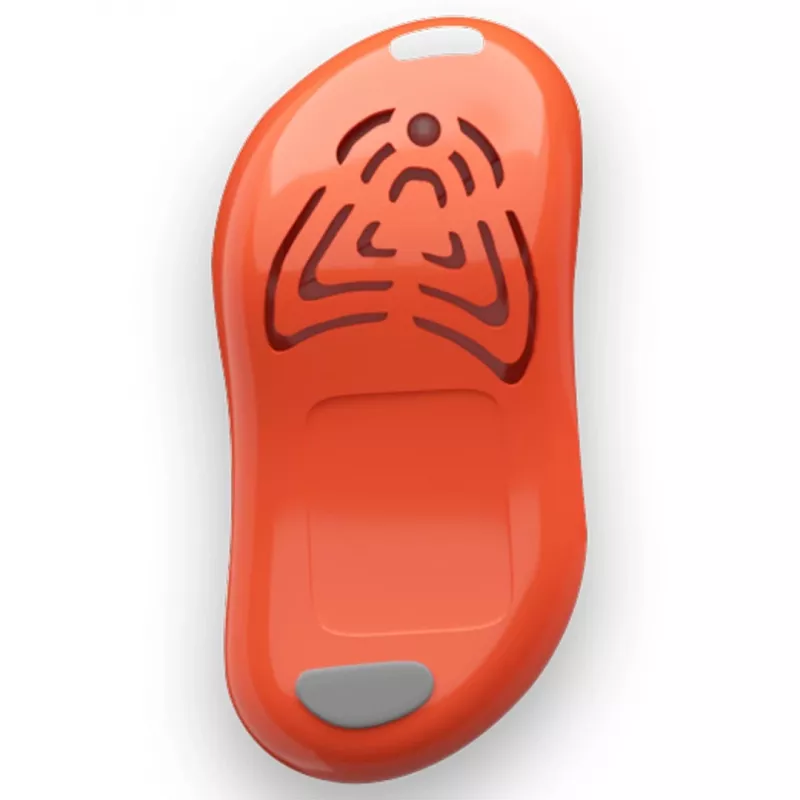 Repelente de carraças por ultrassons portátil TICKLESS PRO10-103OR para animais de estimação, a pilhas, alcance de 2 m, laranja