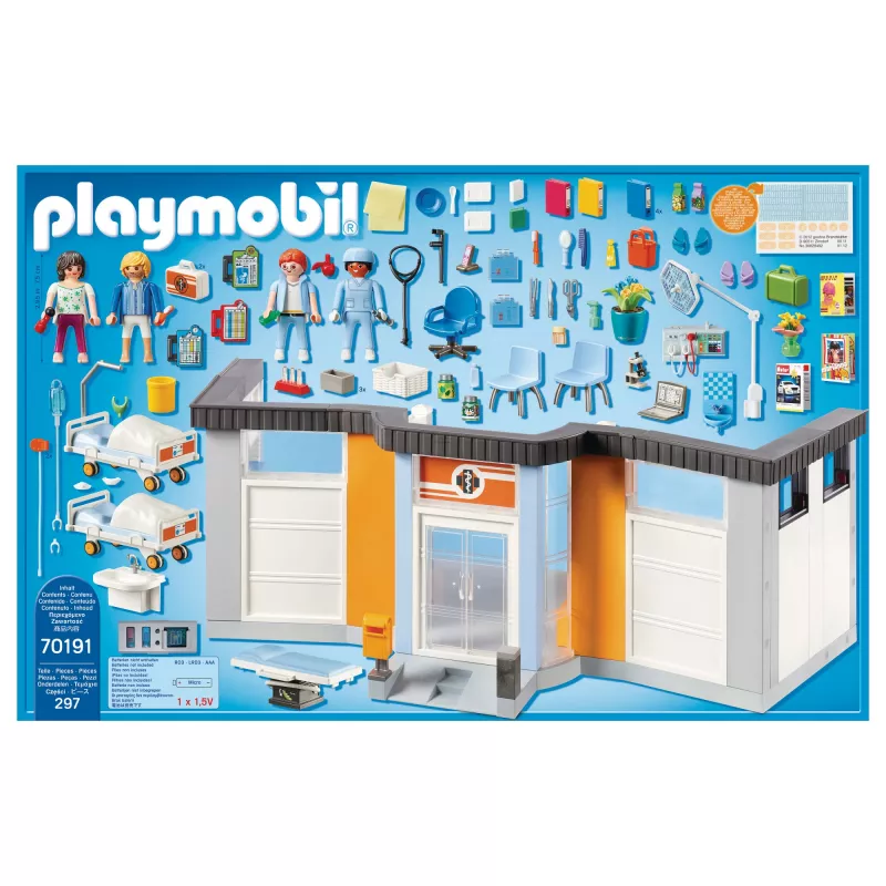 Figura Playmobil 70191 Ala hospitalar mobilada 297 peças