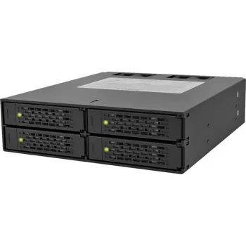 ICY DOCK - ToughArmor - MB994SP-4S - backplane SAS/SATA II, sem bandeja, 4x SAS/SATA 2,5 polegadas interno para 4x SATA host - alumínio - preto - SAS/SATA 6 Gbit/s - ventoinha de 40 mm
