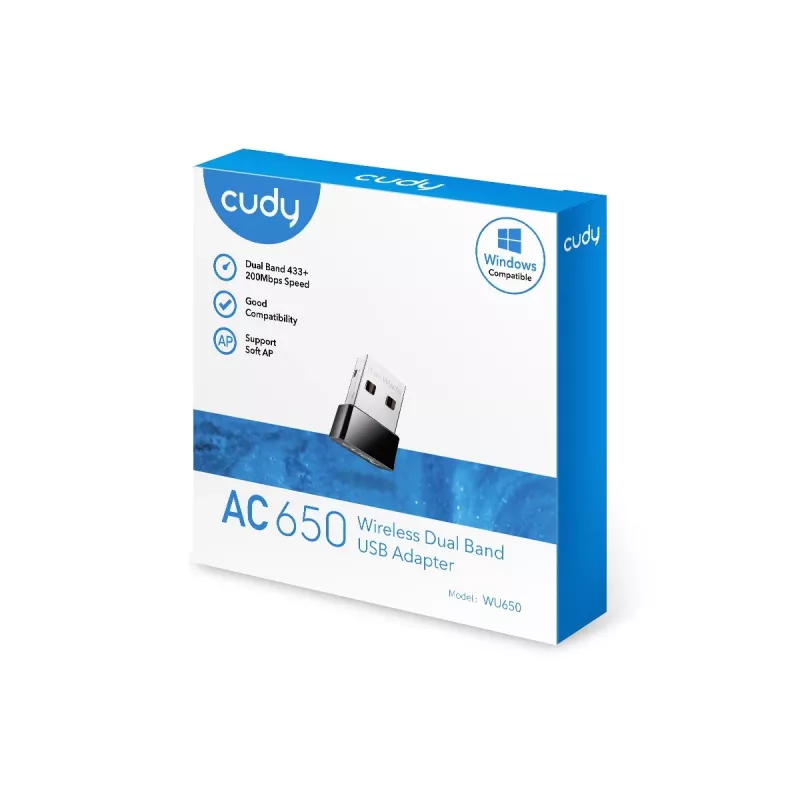Placa de rede Cudy WU650 WLAN 433 Mbit/s