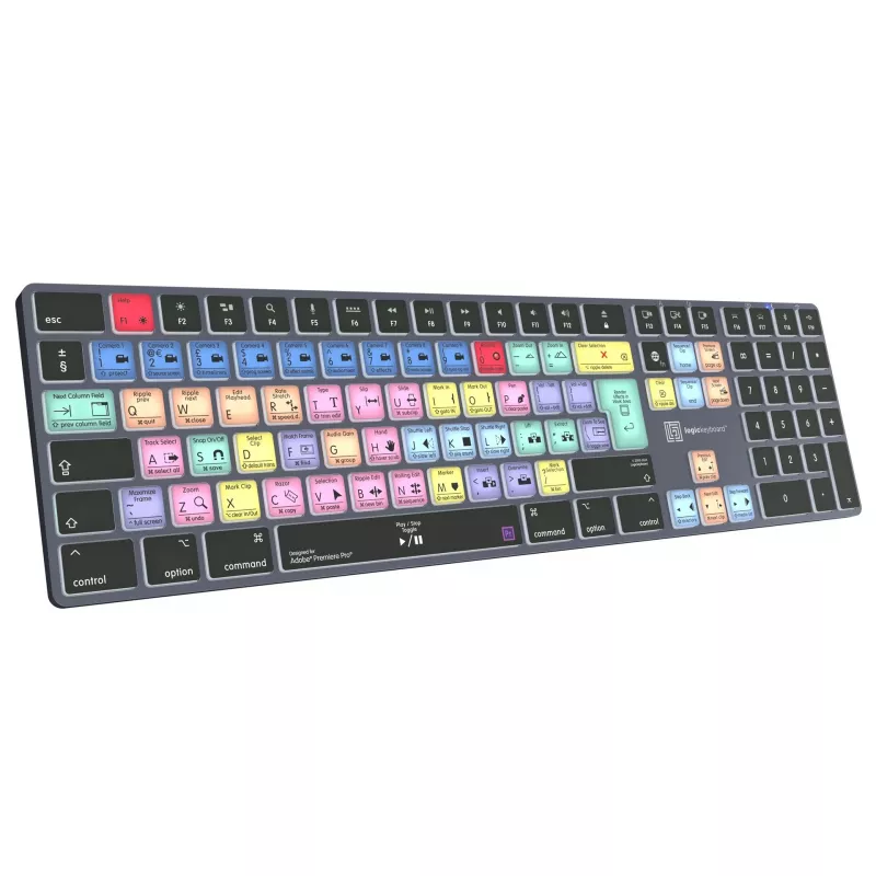 Logickeyboard LKB-PPROCC-TM-UK Adobe Premiere Pro CC Titan teclado, disposição UK, Mac
