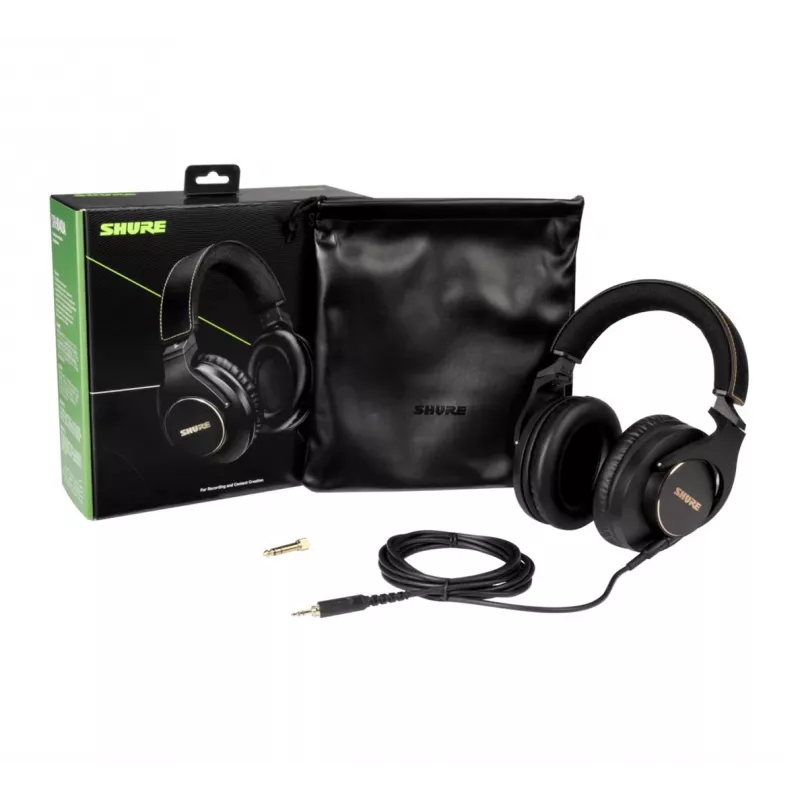 Auscultadores Shure SRH840 com cabo preto