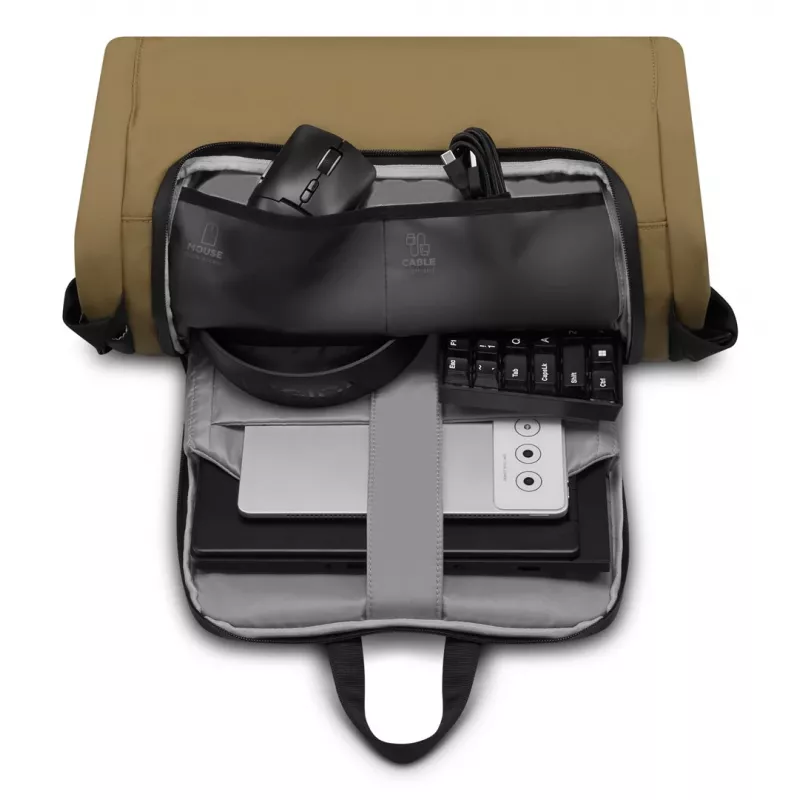 Mochila para portátil Lenovo GX41U39298 para portáteis de 40,6 cm (16 polegadas), nylon/poliéster, 25 L, preto/amarelo