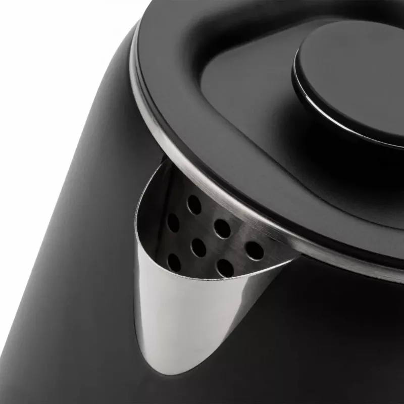 Jata JEHA1575 chaleira elétrica, 1,7 l, 1500 W, 5 definições de temperatura, preto/aço inoxidável