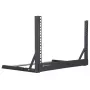 Rack Open-Frame 6HE 19 polegadas SILVERSTONE SST-RK06U-OF Rack de secretária prateado