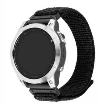 Bracelete desportivo de substituição 22 mm para Garmin QuickFit da FIXED – 160–210 mm, preto