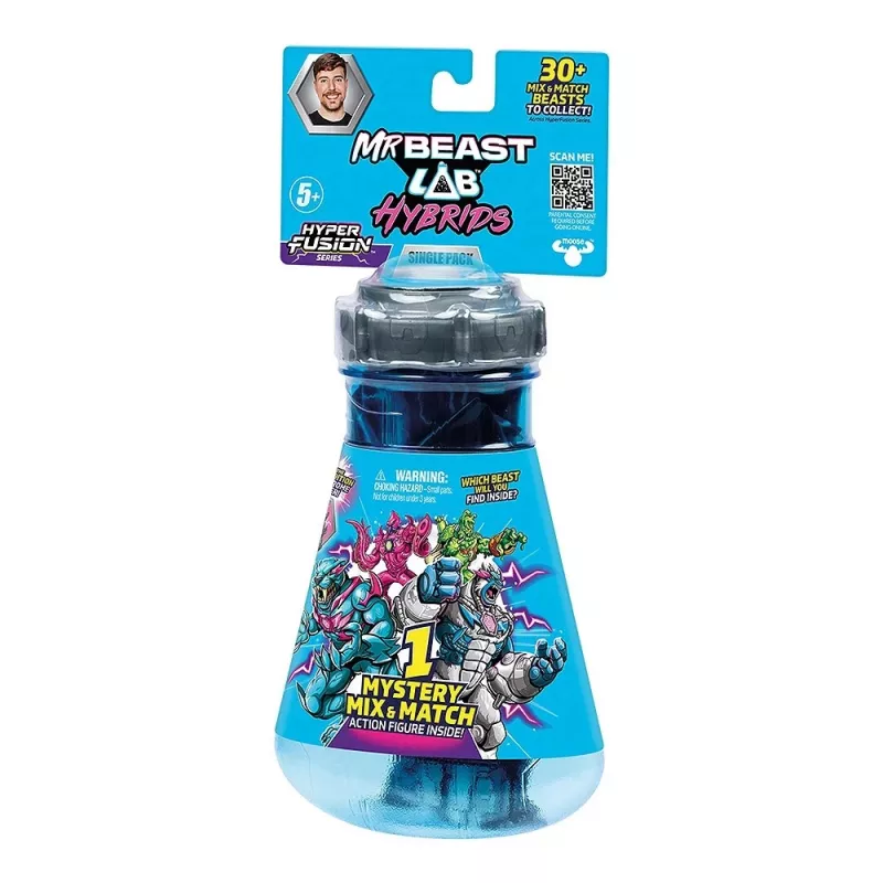 Conjunto de figuras Cobi Mr Beast Lab Hybrids — figuras de ação colecionáveis da Cobi