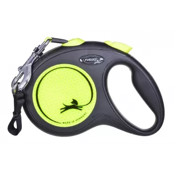 FLEXI new Neon L – trela retrátil – 5 m