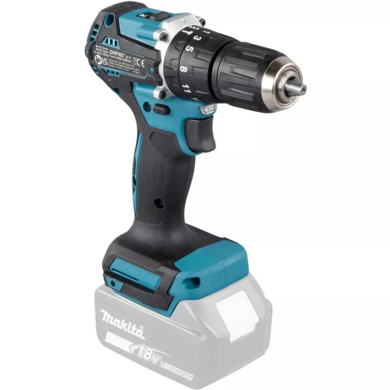 Berbequim Makita DHP487Z 1700 rpm sem chave 1,4 kg preto, azul