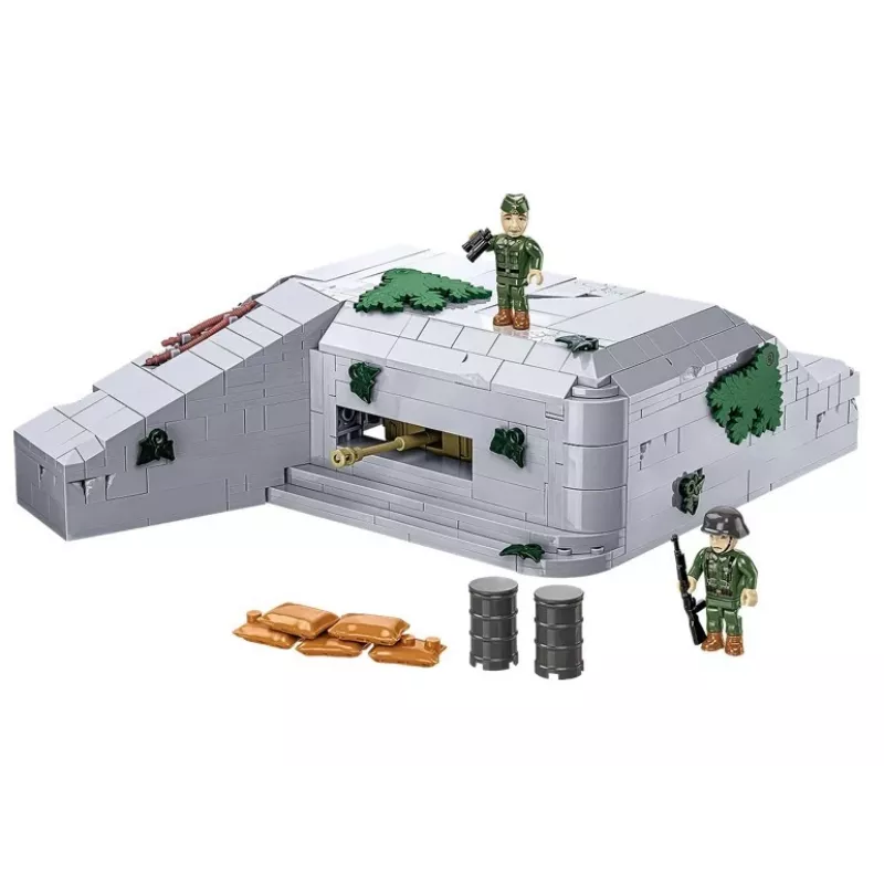 Conjunto de construção Cobi Deutscher Bunker Regelbau 667/642 Modelo COBI-3136 – conjunto de peças detalhado