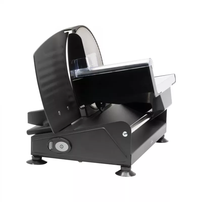Jata JECF1200 fatiadora elétrica de alimentos, 200 W, lâmina de aço inoxidável de 190 mm, espessura de corte 0-15 mm