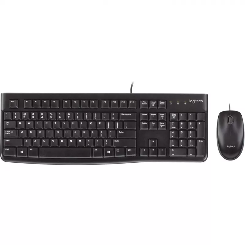 Logitech Desktop MK120 - conjunto de teclado e rato