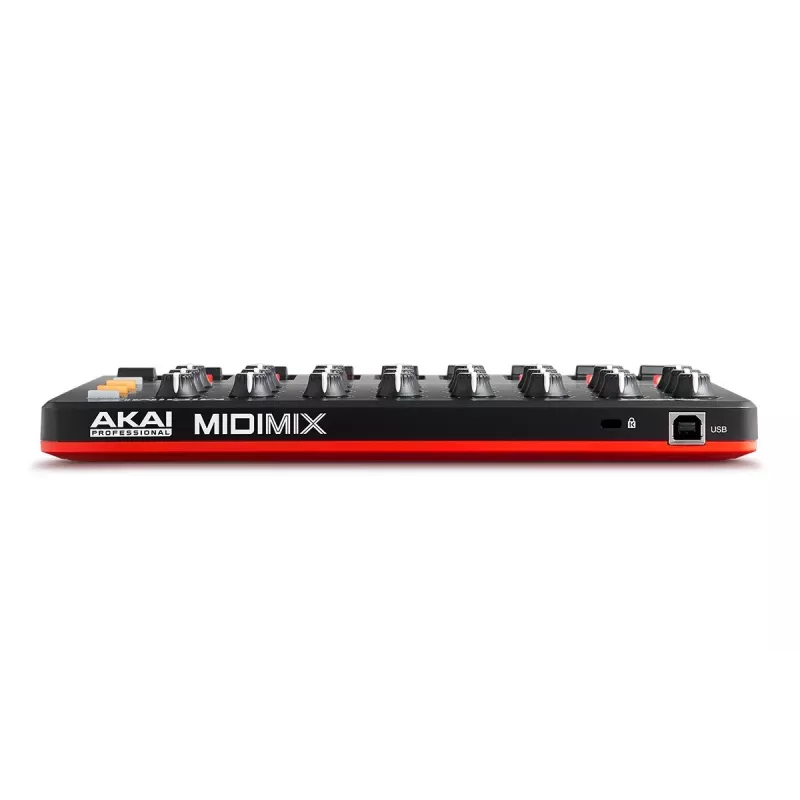 Controlador MIDI Akai MidiMix 3 canais preto vermelho