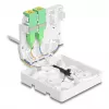Caixa de ligação de fibra ótica DELOCK 2 x SC/APC Simplex com conjunto de cabo drop G.657.A1 de 30 m