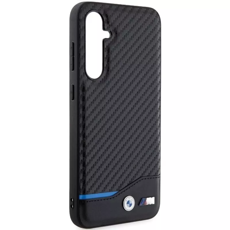BMW | BMHCS23FE22NBCK | Tampa traseira | Samsung | Galaxy S23 FE | Couro Carbono | Preto