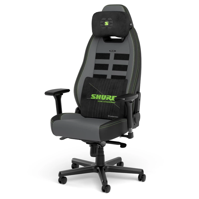 Conjunto de almofadas de espuma com memória noblechairs Shure Edition GAGC-343 — almofadas lombar e cervical
