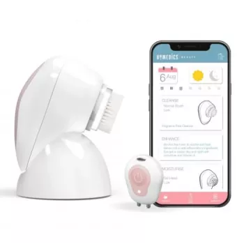 Escova de limpeza facial HoMedics FAC-700 com função de análise, elétrica, portátil