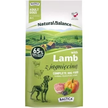 BALTICA Natural & Balance borrego M/L – comida seca para cães – 3 kg