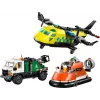 LEGO CITY 60505 Avião, camião de assistência e hovercraft