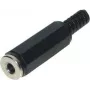 ShiverPeaks 22220511 (51110) acoplador jack mono de 3,5 mm, de 2 polos, caixa de plástico