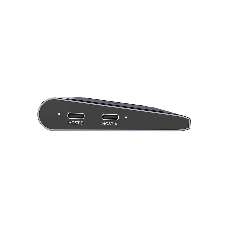 KVM-Switch Unitek D1106AGY01 estação de acoplamento USB-C Triple 4K com KVM, 3x USB-A, 5x USB-C, HDMI×2, DP×1, RJ-45, leitor SD, 3840×2160@60Hz, alumínio