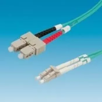 Cabo de fibra ótica VALUE 50/125µm OM3, LC/SC, turquesa 3m (21.99.8713)