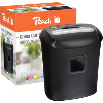 Destruidora de documentos Peach PS500-40 corte cruzado 68 dB preto