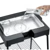 Grelhador elétrico Severin PG 8568 2200 W preto superfície de cozedura retangular