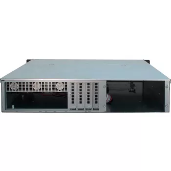 Caixa de servidor Inter-Tech 2U 2404L rack preto, cinzento