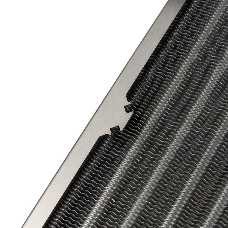 Radiador Aqua-Computer airplex radical 2/480 — alumínio/cobre/aço inoxidável, 520×140×40 mm