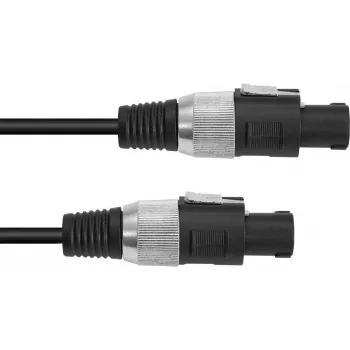 Cabo de coluna Omnitronic 3022110M, condutor 2x1,5 mm², 5 m, preto
