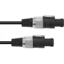 Cabo de coluna Omnitronic 3022110M, condutor 2x1,5 mm², 5 m, preto