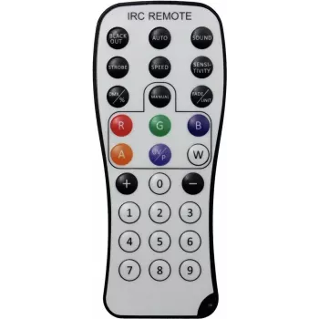 Comando à distância EUROLITE IR-7 (modelo 50530561) – emissor de infravermelhos para dispositivos EUROLITE compatíveis