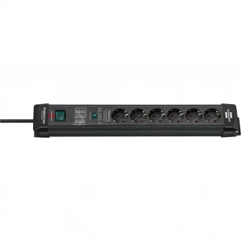 Extensão elétrica Brennenstuhl 1951160400 1,8 m 6 tomadas AC Interior Preto
