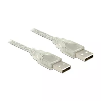 Cabo USB DeLOCK 83888 USB 2.0 1,5 m transparente