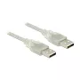 Cabo USB DeLOCK 83888 USB 2.0 1,5 m transparente