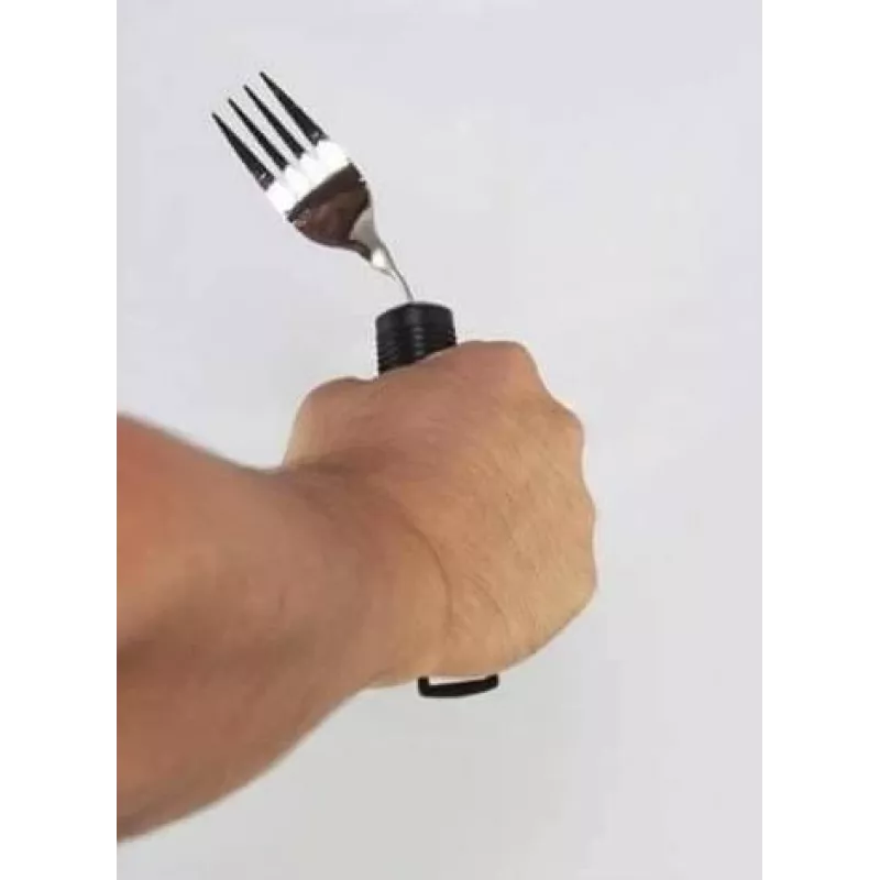 Garfo flexível para utilizadores com deficiência