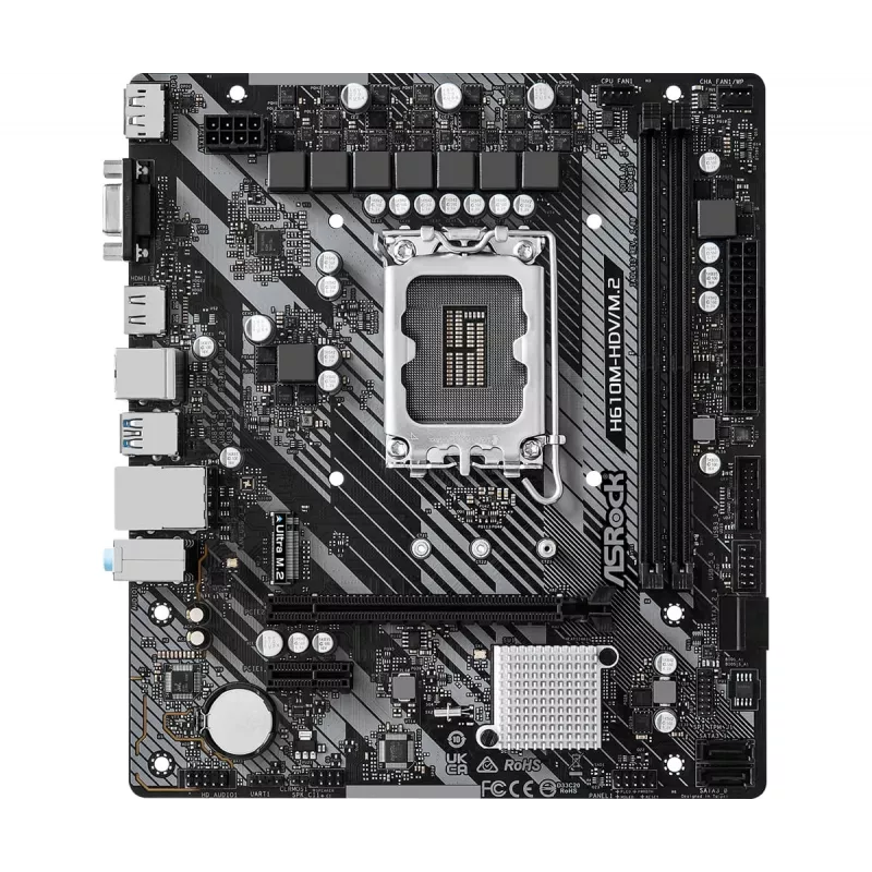 Placa-mãe ASRock H610M-HDV/M.2 R2.0 LGA1700 DDR4 Micro-ATX