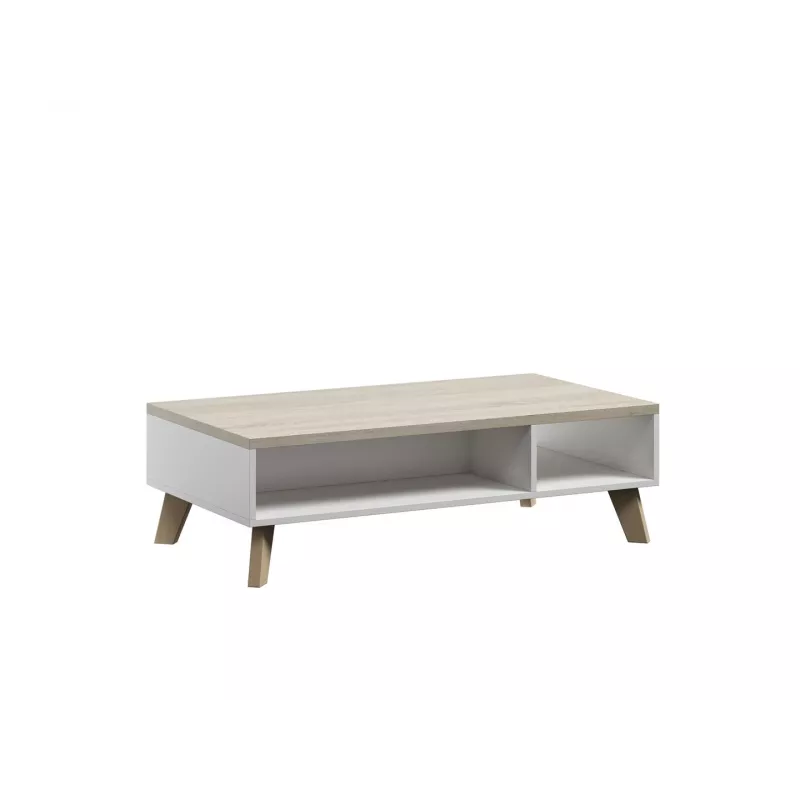 Cama LOTTA 110 mesa de centro, branco / carvalho Sonoma