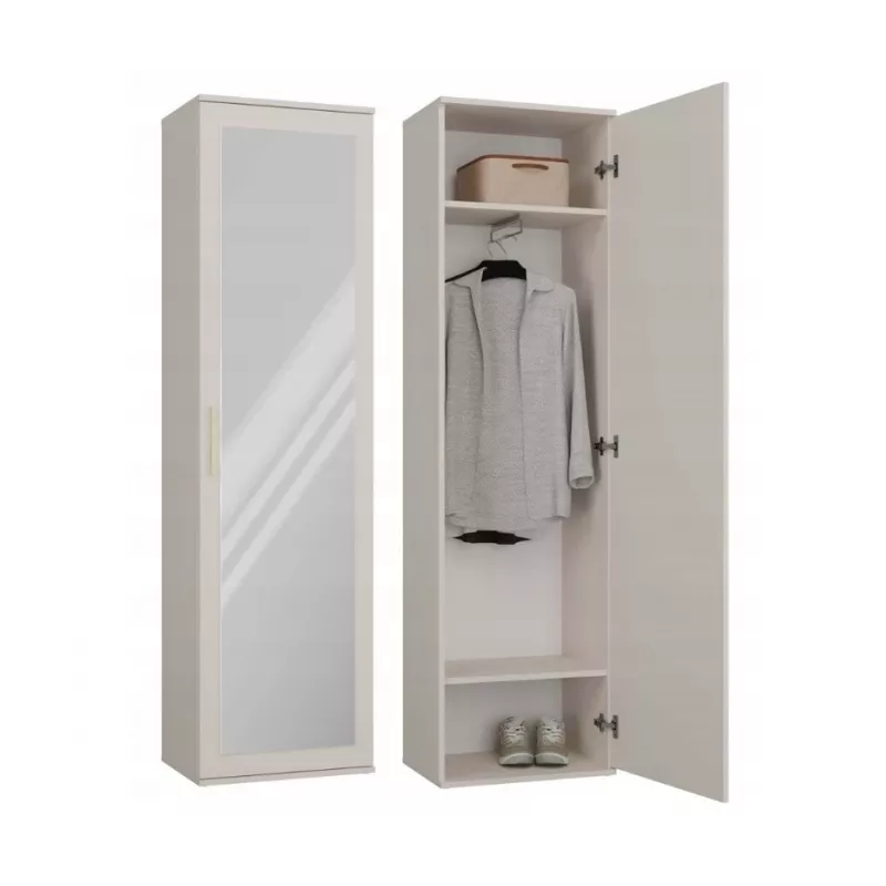 Roupeiro top e shop DUO KASZMIR BEIGE modelo M-MP-SZ-DUO-DUO-KASZ (módulo de roupeiro)
